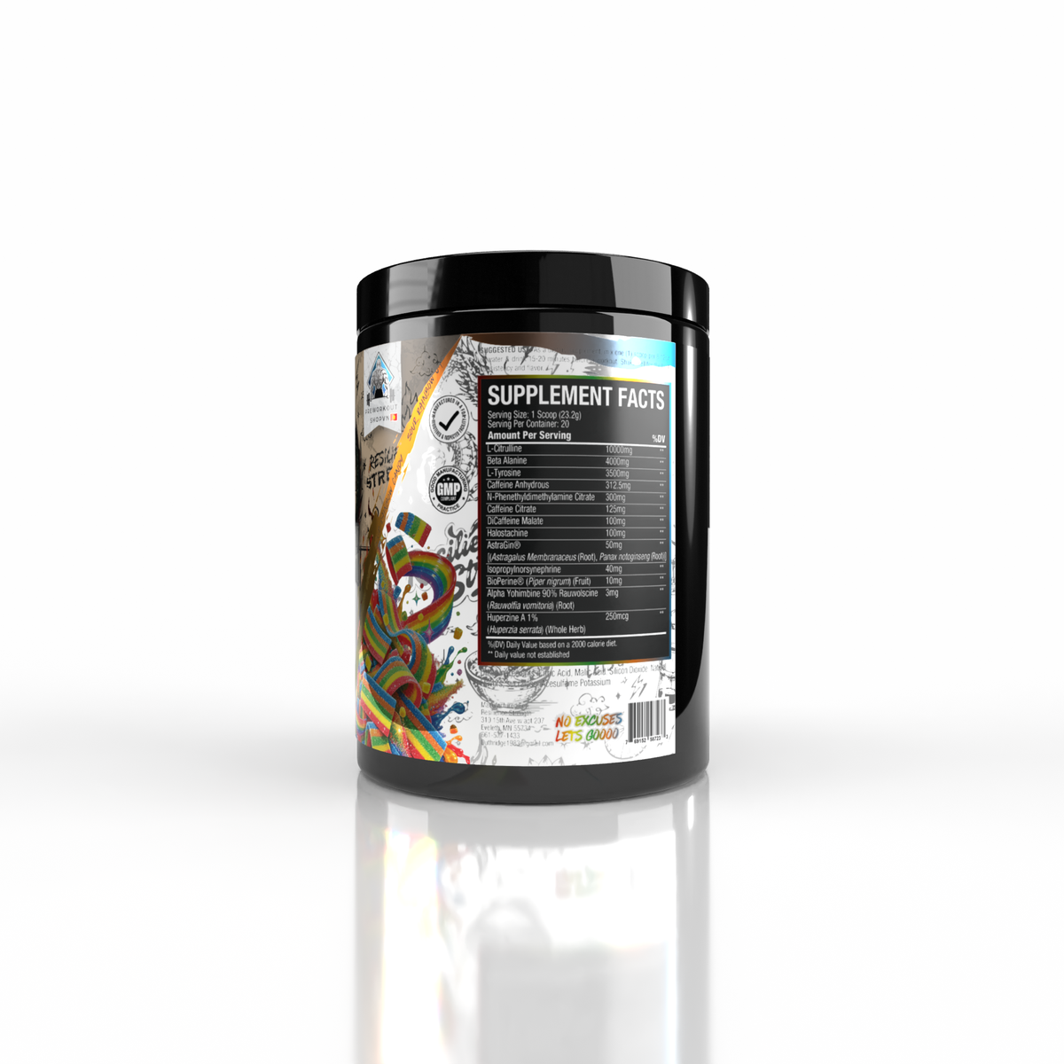 Pre-Order Vietnam Edition High Stim Pre-Workout -Sour Rainbow Candy Pre-Order